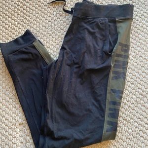 PINK black and army green joggers